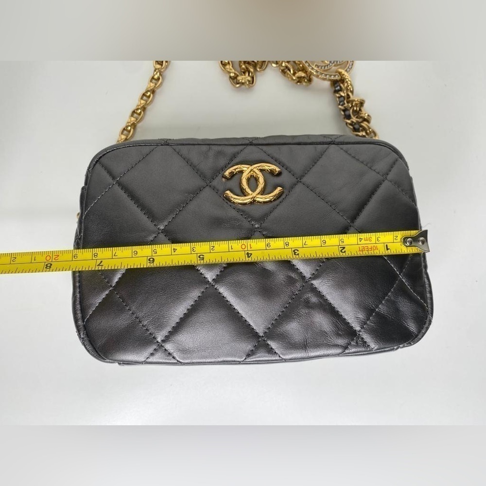 Chanel Métiers d’Art CC Jewel Mini Camera Bag – Rothenium (Grey) Color Lambskin - Picture 11 of 16